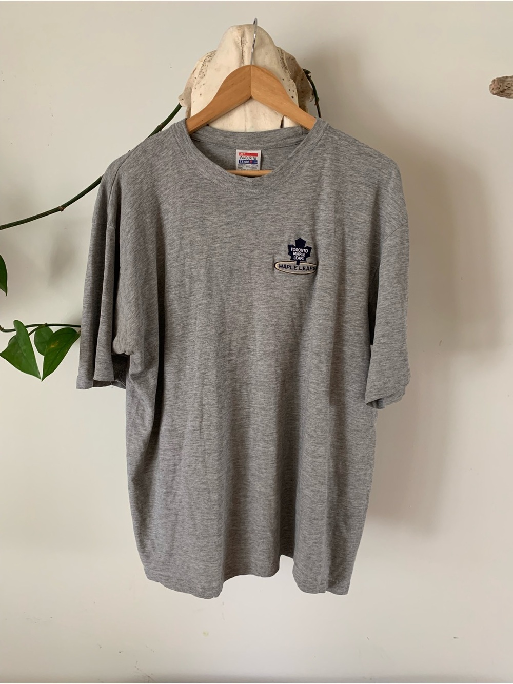 Vintage Vintage Grey Toronto Maple Leafs Short Sleeve Tee